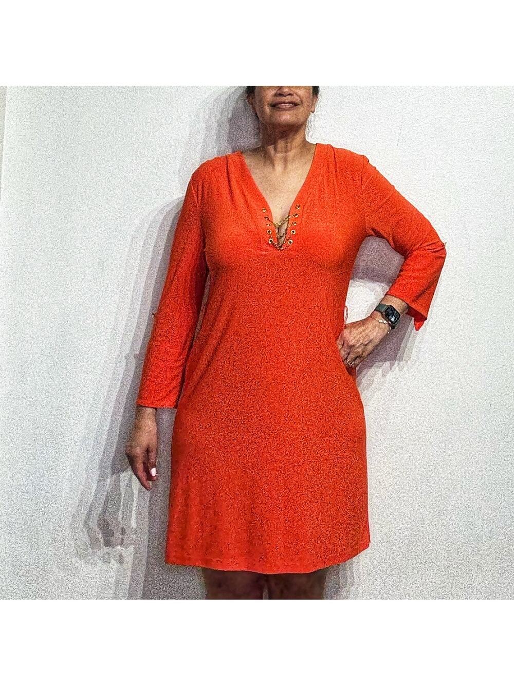 Soho Apparel Ltd. Orange Mini Dress Sz L